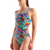 Женский спортивный купальник для плавания Arena IGUANAS SWIMSUIT (010220-108) с хамилионами размер 40