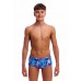 Дитячі плавки Funky Trunks Boy's Sidewinder Trunks Messy Messy Messy (FTS015B72252) розмір 28 (12-13 років) блакитні