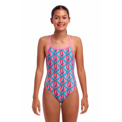 Дитячий купальник Funkita Girl's Single Strap One Piece Hummy Bunny (FKS030G72224) з колібрі розмір 14 (14-15 років)
