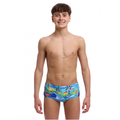 Дитячі плавки Funky Trunks Boy's Sidewinder Trunks Duuude (FTS015B72152) розмір 26 (10-11 років) з тваринками