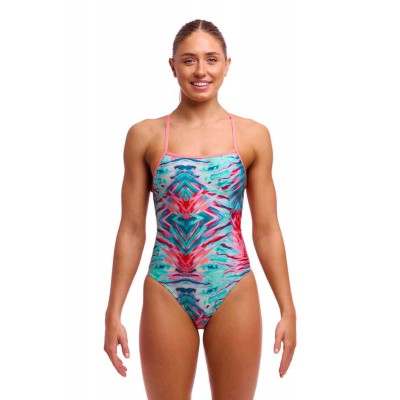 Жіночий купальник Funkita Ladies Strapped In One Piece Ripple Reflect (FKS034L72160) розмір 12 блакитний