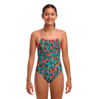 Дитячій купальник Funkita Girl's Strapped In One Piece Swan See Swan (FKS034G72230) розмір 12 (12-13 років) з лебедями