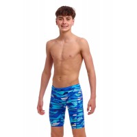Плавки довгі джамери для плаванння Funky Trunks Boy's Pace Racer Training Jammers (FTS003B72071) розмір 26 (10-11 років) сині