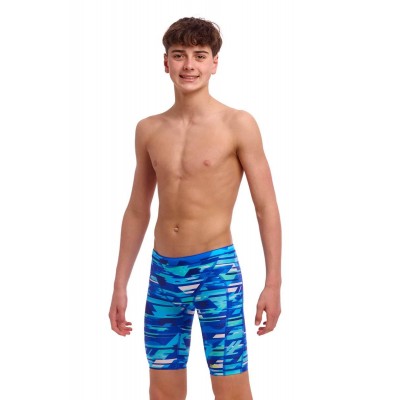 Плавки довгі джамери для плаванння Funky Trunks Boy's Pace Racer Training Jammers (FTS003B72071) розмір 26 (10-11 років) сині