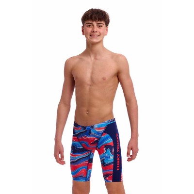 Дитячі плавки довгі джамери для плаванння Funky Trunks Boy's Wave CrazeTraining Jammers (FTS003B72172) розмір 22 (6-7 років) сині
