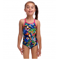 Дитячий купальник для плавання Funkita Toddler Girl's Printed One Piece Birdie Wordie (FKS022G72248) на 6 років з туканами