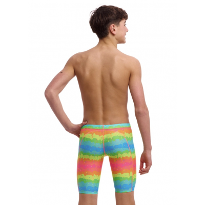 Плавки довгі джамери для плаванння Funky Trunks Boy's Melting Mayhem Training Jammers (FTS003B72154) розмір 22 (6-7 років) Танучий хаос