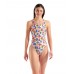 Жіночий спортивний купальник для плавання Arena Women's Desert Swimsuit Swim Tech Back (010213-101) білий розмір 32 (12-13 років)