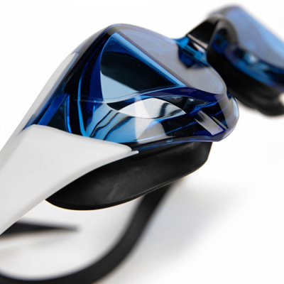 Очки для плавания Arena COBRA EDGE SWIPE (006871-140) белые с прозрачными голубыми линзами