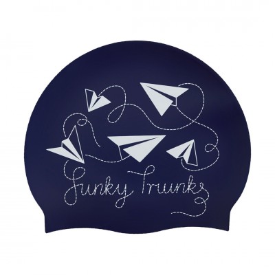 Шапочка для плавання Funky Trunks Silicone Swimming Cap Paper Plain (FT997199100) синя
