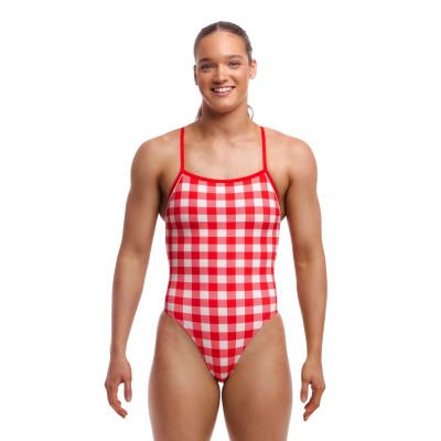 Жіночий купальник Funkita Ladies Single Strength One Piece Red Checker (FKS086L71914) розмір 12 червоний