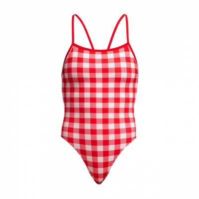Жіночий купальник Funkita Ladies Single Strength One Piece Red Checker (FKS086L71914) розмір 12 червоний