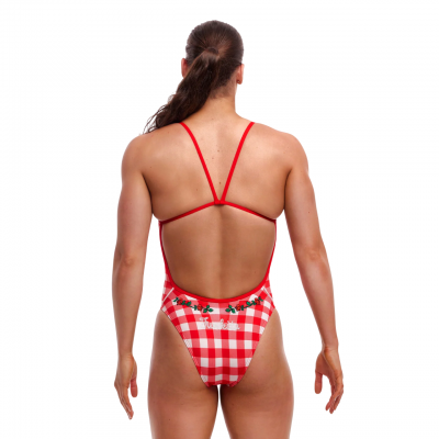 Жіночий купальник Funkita Ladies Single Strength One Piece Red Checker (FKS086L71914) розмір 12 червоний