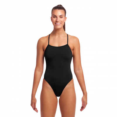 Жіночий купальник Funkita Ladies Twisted One Piece Still Black (FKS038L00470) розмір 10 чорний