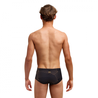 Дитячі плавки Funky Trunks Boy's Sidewinder Trunks Gold Weaver (FTS015B71943) розмір 26 чорні Дитячі плавки Funky Trunks Boy's Sidewinder Trunks Gold Weaver (FTS015B71943) розмір 26 чорні