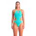 Жіночий спортивний купальник для плавання Arena ONE BIGLOGO ONE PIECE (001198-839) розмір 42, Бірюзовий