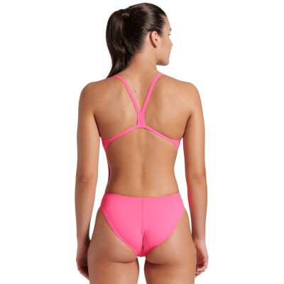 Жіночий спортивний купальник для плавання Arena TEAM SWIMSUIT CHALLENGE SOLID (004766-908) розмір 36 рожевий
