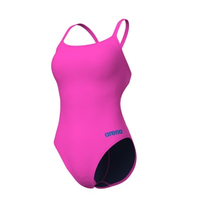 Жіночий спортивний купальник для плавання Arena TEAM SWIMSUIT CHALLENGE SOLID (004766-908) розмір 36 рожевий