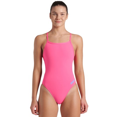 Жіночий спортивний купальник для плавання Arena TEAM SWIMSUIT CHALLENGE SOLID (004766-908) розмір 36 рожевий