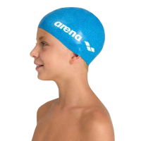 Детская шапочка для плавания Arena SILICONE JR CAP (006360-904) синяя 6-12 лет