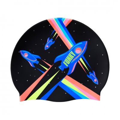 Шапочка для плавання Funky Silicone Swimming Cap Pocket Rocket (FYG017N7207200) чорна