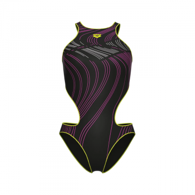 Жіночий купальник Arena One Stream Swimsuit (008953-560) розмір 38 чорний Жіночий купальник Arena One Stream Swimsuit (008953-560) розмір 38 чорний