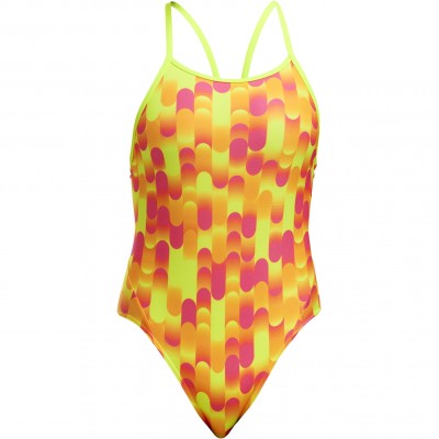 Дитячій купальник Funkita Girl's Diamond Back One Piece Little Dotty (FKS033G71802) розмір 12 салатовий