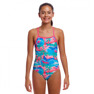 Дитячій купальник Funkita Girl's Strapped In One Piece Dudette (FKS034G72153) розмір 12 рожевий
