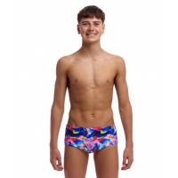 Дитячі плавки Funky Trunks Boy's Sidewinder Trunks Wet Wave (FTS015B72221) розмір 24 (8-9 років) блакитні