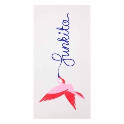 Рушник махровий Funkita Cotton Towel Hummy Bunny укр (FS9072224) білий з каліюрі 80х160см