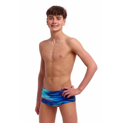 Дитячі плавки Funky Trunks Boy's Sidewinder Trunks Storm At Sea (FTS015B72168) розмір 26 (10-11 років) сині
