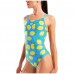 Жіночий спортивний купальник для плавання Arena LEMONS SWIMSUIT LACE PLUS BACK (010704-858) з лимонами розмір 36