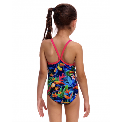 Дитячий купальник для плавання Funkita Toddler Girl's Printed One Piece Birdie Wordie (FKS022G72248) на 7 років з туканами