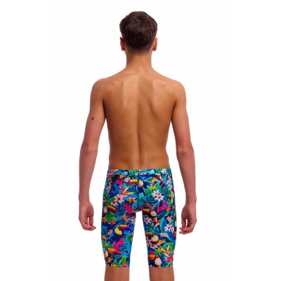 Плавки довгі джамери для плаванння Funky Trunks Boy's Birdie Wordie Training Jammers (FTS003B72248) розмір 28 (12-13 років) з туканами Плавки довгі джамери для плаванння Funky Trunks Boy's Birdie Wordie Training Jammers (FTS003B72248) розмір 28 (12-13 років) з туканами