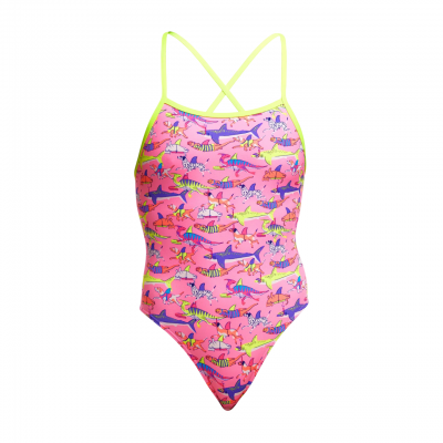 Жіночий купальник Funkita Ladies Tie Me Tight One Piece Learner Lane (FKS036L71893) розмір 10 рожевий