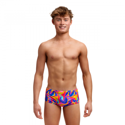 Дитячі плавки Funky Trunks Boy's Sidewinder Trunks Summer Swirl (FTS015B71883) розмір 24 сині