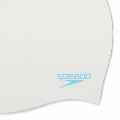 Дитяча шапочка для плавання Speedo PLAIN MOUD SILC CAP (8-7099017621) біла