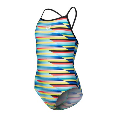 Дитячий купальник Arena RACING STRIPE SWIMSUIT LIGHTDR (009006-550) блакитний, розмір 8