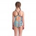 Дитячий купальник Arena RACING STRIPE SWIMSUIT LIGHTDR (009006-550) блакитний, розмір 8