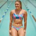 Жіночий топ для плавання Funkita Ladies Hold Steady Crop Top I'm Leaving (FKS040L72082) розмір 8 блакитний