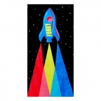 Рушник махровий Funky Cotton Towel Pocket Rocket (FYG015N72072) чорний 80х160см