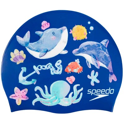 Шапочка для плавання Speedo DIGITAL PRINTED CAP JU (8-1352517686) синя