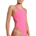 Жіночий спортивний купальник для плавання Arena TEAM SWIMSUIT SWIM TECH SOLID (004763-908) розмір 42 рожевий