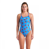 Женский купальник Arena MUSHROOMS SWIMSU (009468-850) размер 42 синий