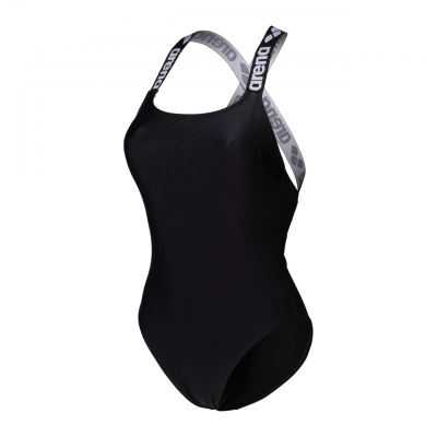 Жіночий спортивний купальник для плавання Arena ELASTIC XLOLID XLWIMSUIT (009393-500) розмір XL чорний