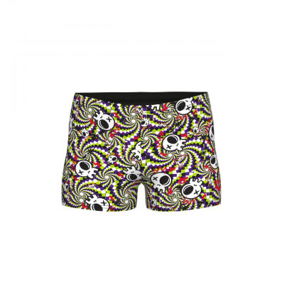 Детские спортивные плавки для плавания Arena FUN SKULLS SWIM SHORT (010298-550) размер 14-15 лет черные