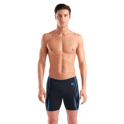 Мужские черные плавки для плавания Arena POSEIDONIA SWIM MID JAMMER (009091-508) размер 85 черные