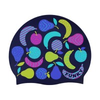 Шапочка для плавания Funky Silicone Swimming Cap Fruit Salad (FYG017N7211100) синяя с фруктами
