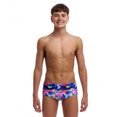Дитячі плавки Funky Trunks Boy's Sidewinder Trunks Wet Wave (FTS015B72221) розмір 26 (10-11 років) блакитні