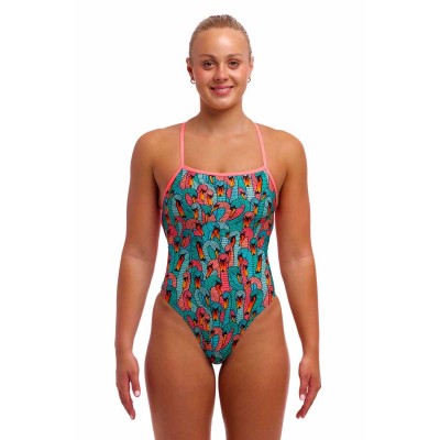 Жіночий купальник Funkita Ladies Strapped In One Piece Swan See Swan (FKS034L72230) розмір 6 з лебедями